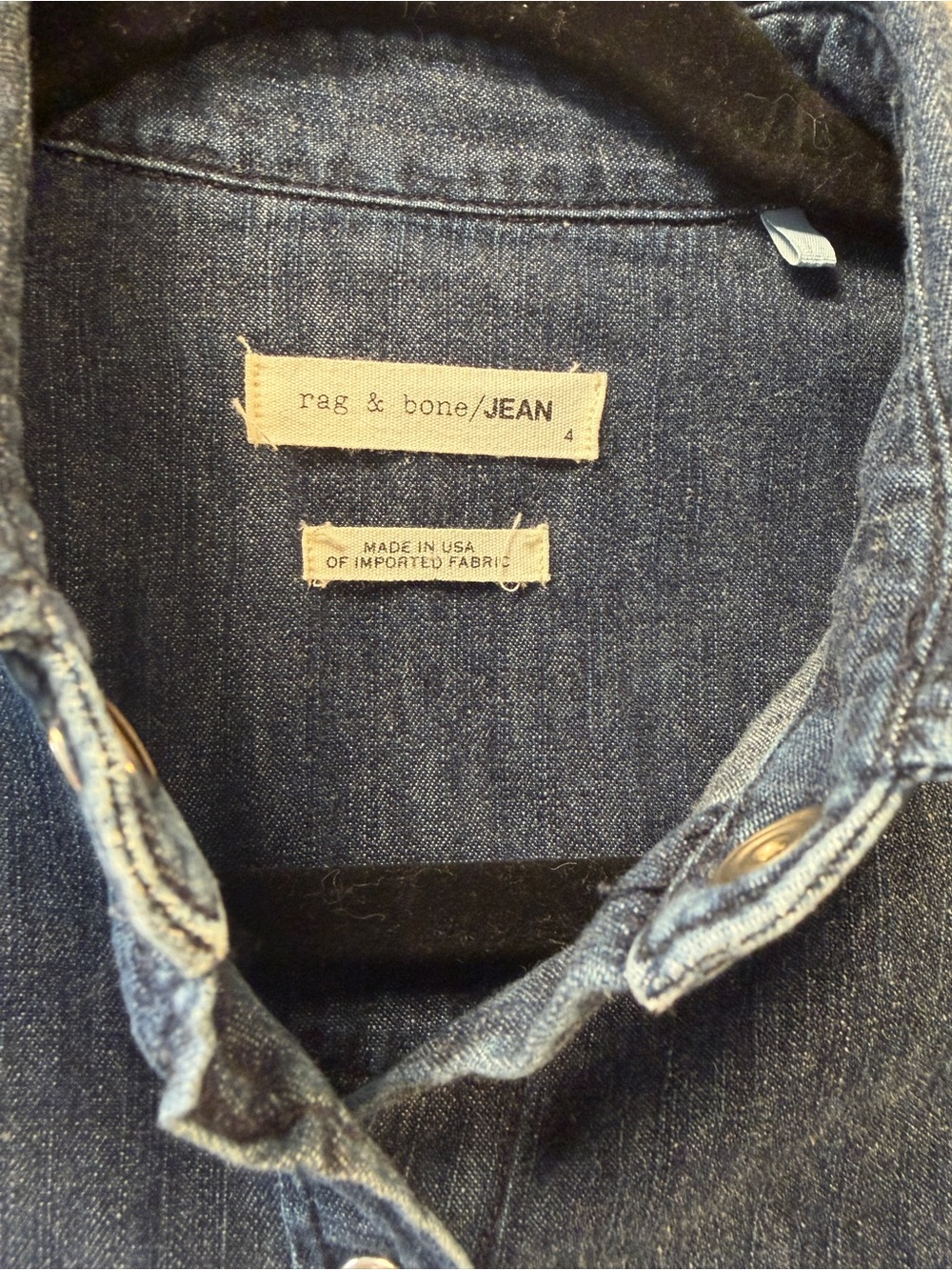 Rag & Bone Utility Denim Dress - Picture 8 of 11